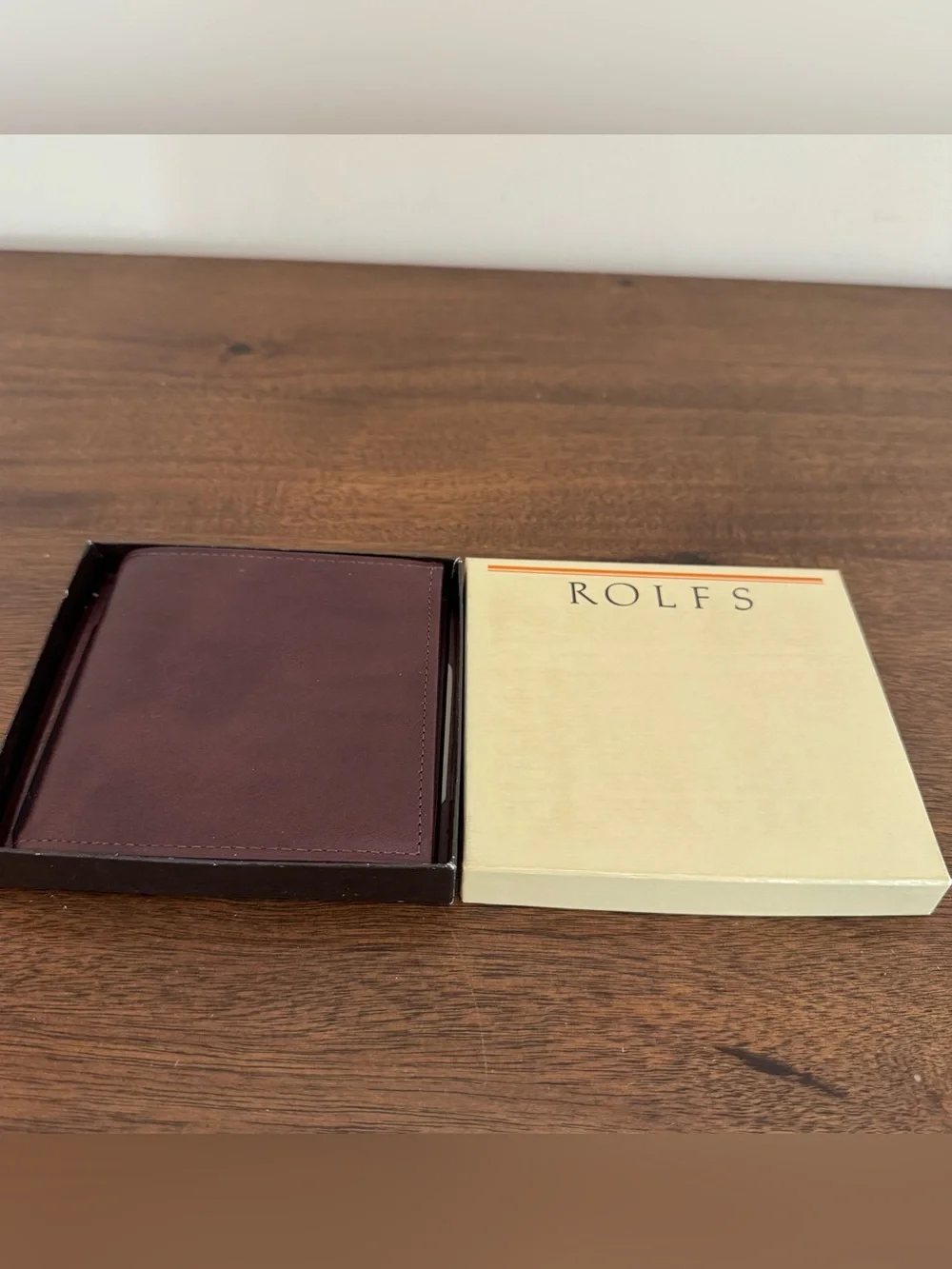 Rolfs American Classic Vintage Brown Leather Men’s Wallet New In Box